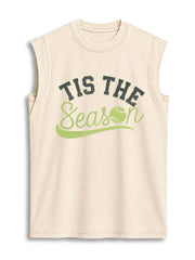 TIS THE Season Vintage Washed Cotton Tank Top