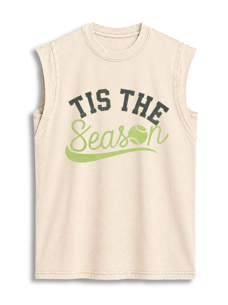 TIS THE Season Vintage Washed Cotton Tank Top