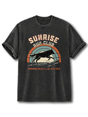 Sunrise Running Crew Washed T-Shirt
