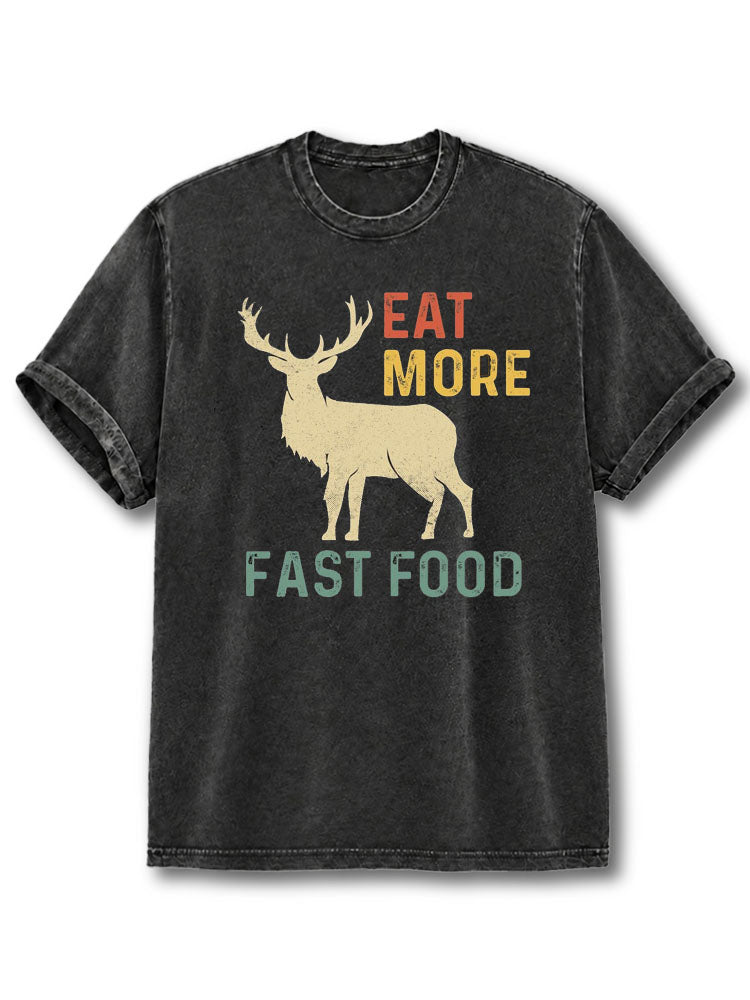 Eat More Fast Food Washed T-Shirt