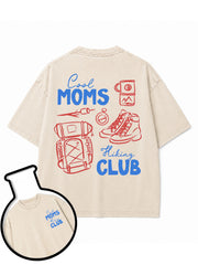 Cool MOMS Hiking CLUB Washed T-Shirt