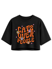 Cats Over People Crop Tops