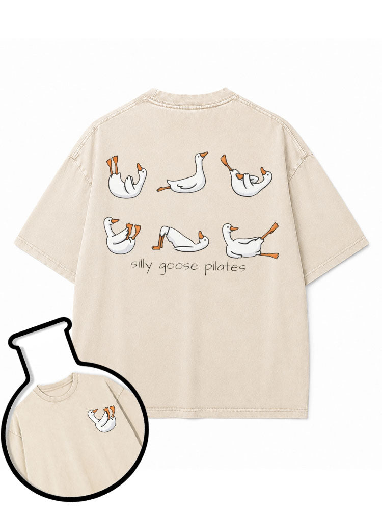 silly goose pilates Washed T-Shirt