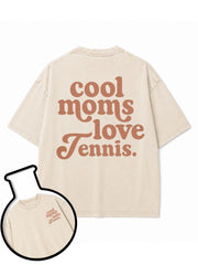 cool moms love Tennis Washed T-Shirt