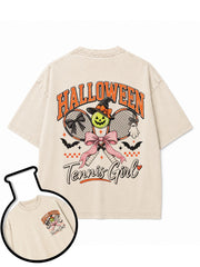 HALLOWEEN Tennis Girl Washed T-Shirt
