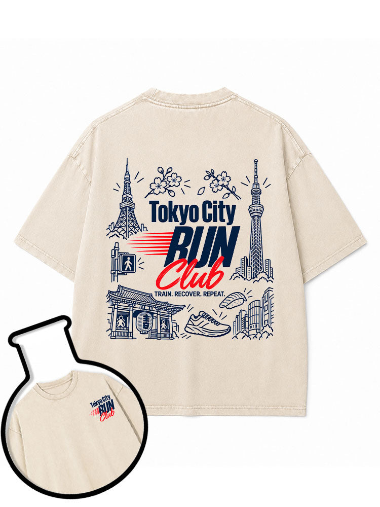 Boston City RUN Club Washed T-Shirt