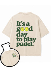 It's a good day to play padel Washed T-Shirt