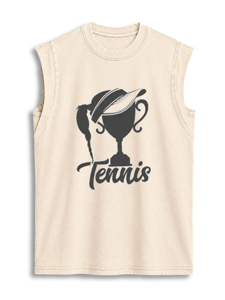 TENNIS Vintage Washed Cotton Tank Top