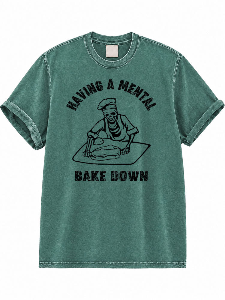 Skeleton Baker Washed T-Shirt