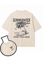 SUMMERWEEN Vibes  SPOOKY YEAR ROUND Washed T-Shirt