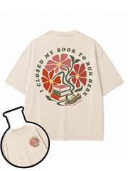 I CLOSED MY BOOK TO RUN HERE Washed T-Shirt