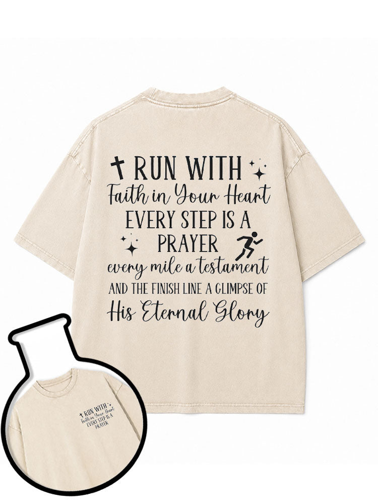 Christian Runner Washed T-Shirt