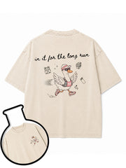In It for the Long Run Goose  Washed T-Shirt