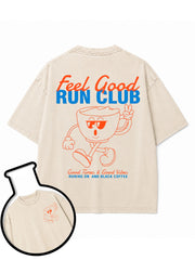 Feeling Good Run Club Washed T-Shirt