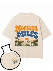 Morning Miles Running Club Washed T-Shirt