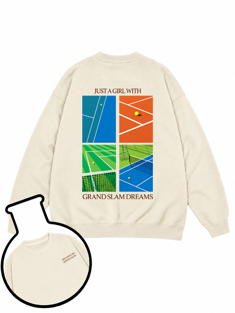 Just A Girl with Grand Slam Dreams Sweatshirt