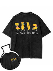 Eat Pasta Run Fasta Washed T-Shirt
