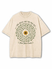 The Miles Are The Way Out Washed T-Shirt