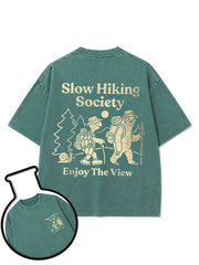 Slow Hiking Society Washed T-Shirt