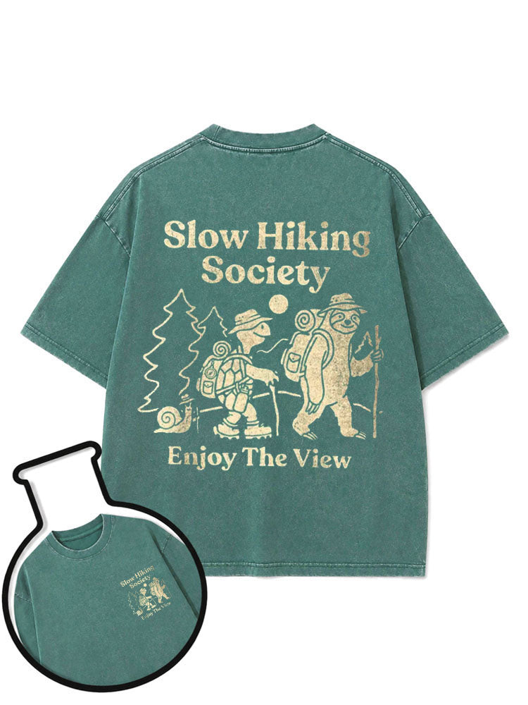Slow Hiking Society Washed T-Shirt