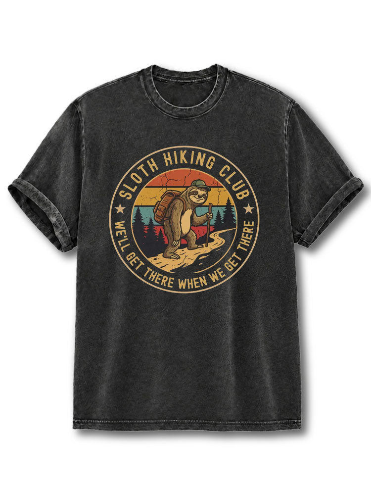 Sloth Hiking Club Washed T-Shirt