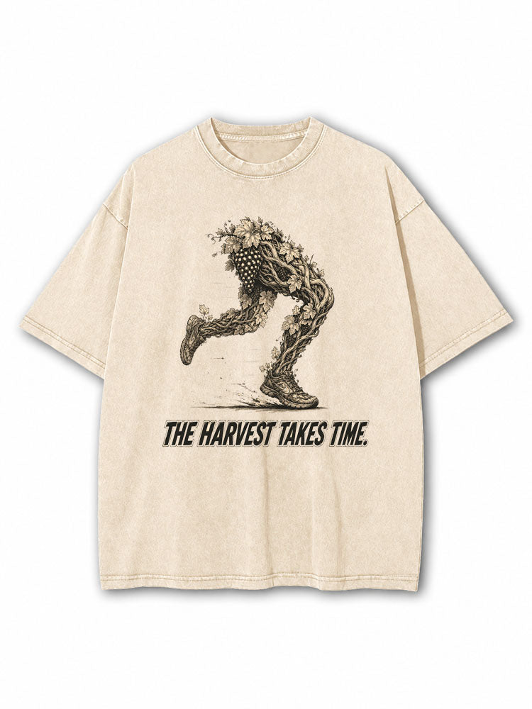 The Harvest Takes Time Washed T-Shirt