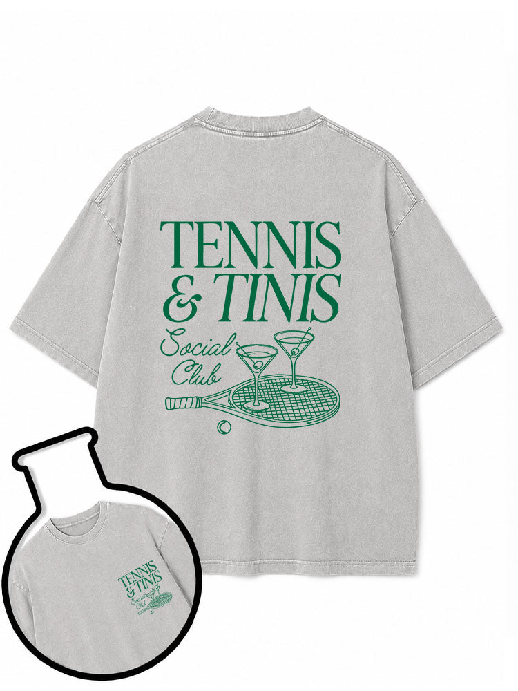 TENNIS & TINIS Social Club Washed T-Shirt