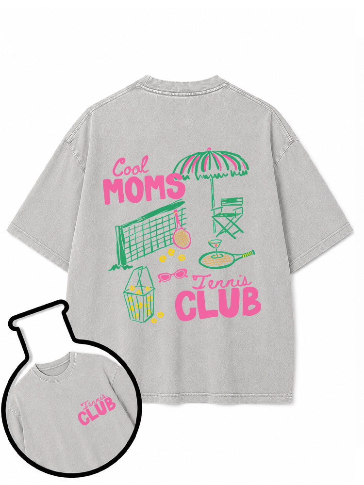 Cool Moms Tennis Club Washed T-Shirt