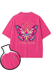 PRETTY IN PINK POWERED BY MILES  Washed T-Shirt