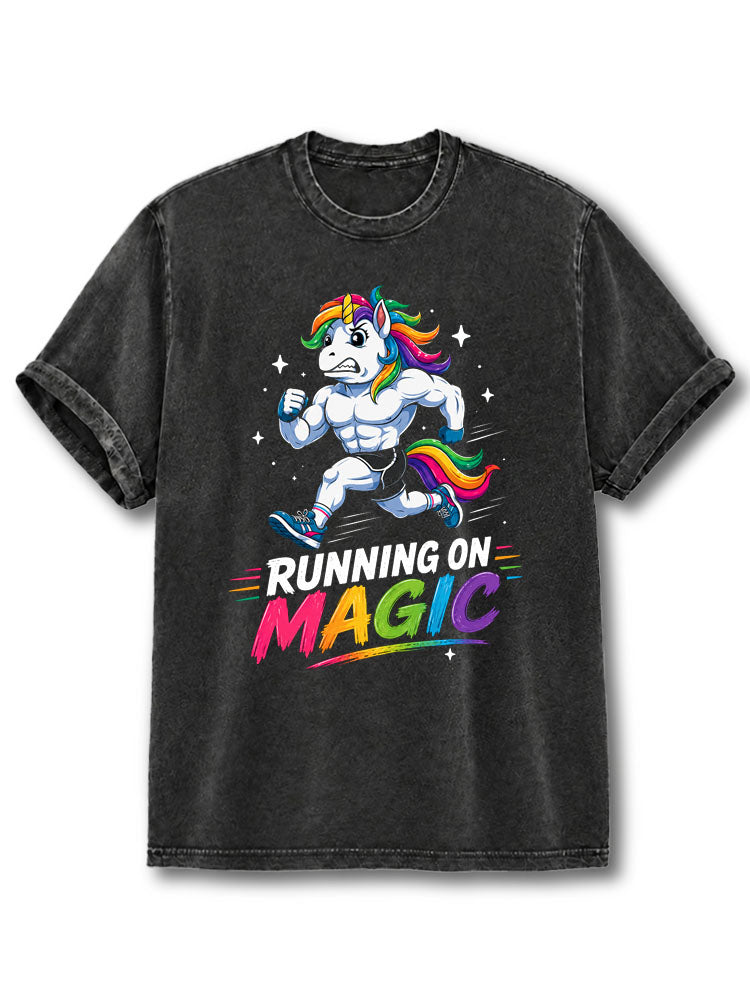 Running On Magic Washed T-Shirt