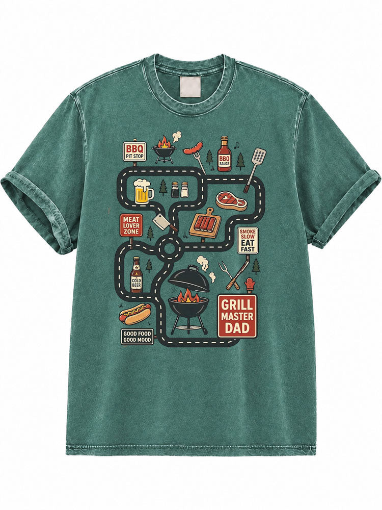 Tired Dads BBQ Club Washed T-Shirt
