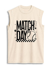 MATCH DAY Vintage Washed Cotton Tank Top
