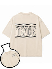 LEAVE IT ALL ON THE TRACK Washed T-Shirt