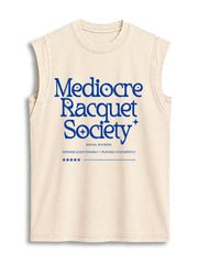 Mediocre Racquet Society Vintage Washed Cotton Tank Top