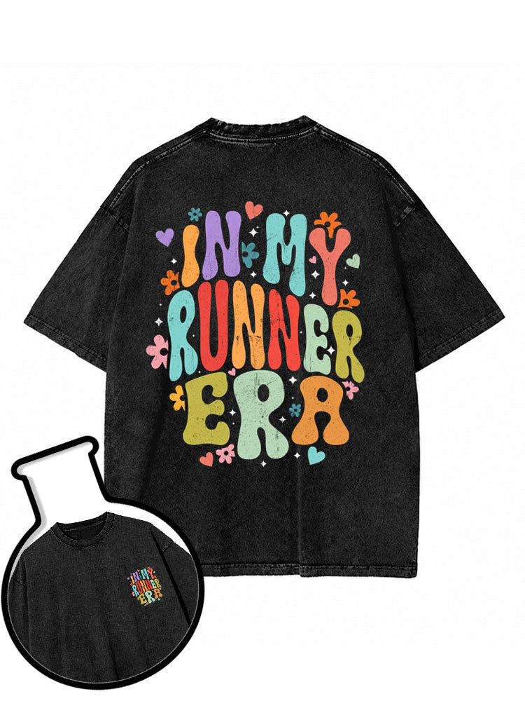 IN MY RUNNER ERA Washed T-Shirt