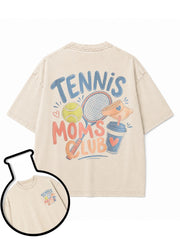 TENNIS MOMS CLUB Washed T-Shirt