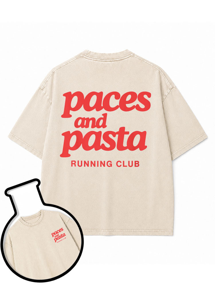 paces and pasta Washed T-Shirt