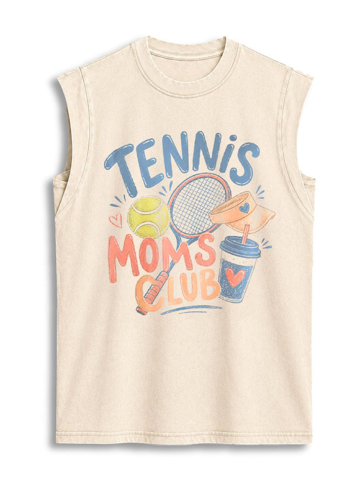TENNIS MOMS CLUB Vintage Washed Cotton Tank Top