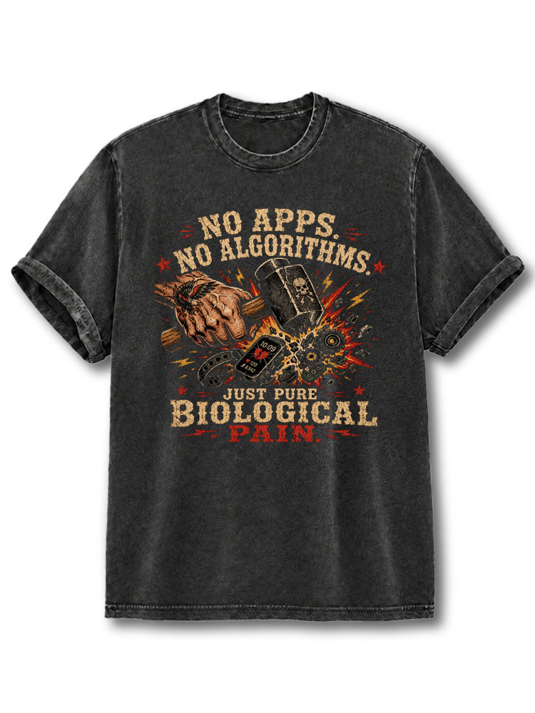 No Apps Washed T-Shirt