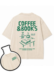 LOSE YOURSELF IN BOOKS FIND YOURSELF IN COFFEE Washed T-Shirt
