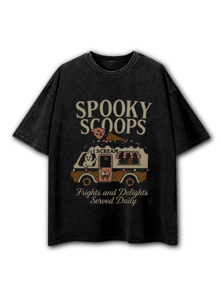 Spooky Scoops Washed T-Shirt