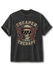 Cheaper Than Therapy Washed T-Shirt