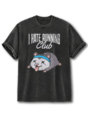 I Hate Running Club Washed T-Shirt