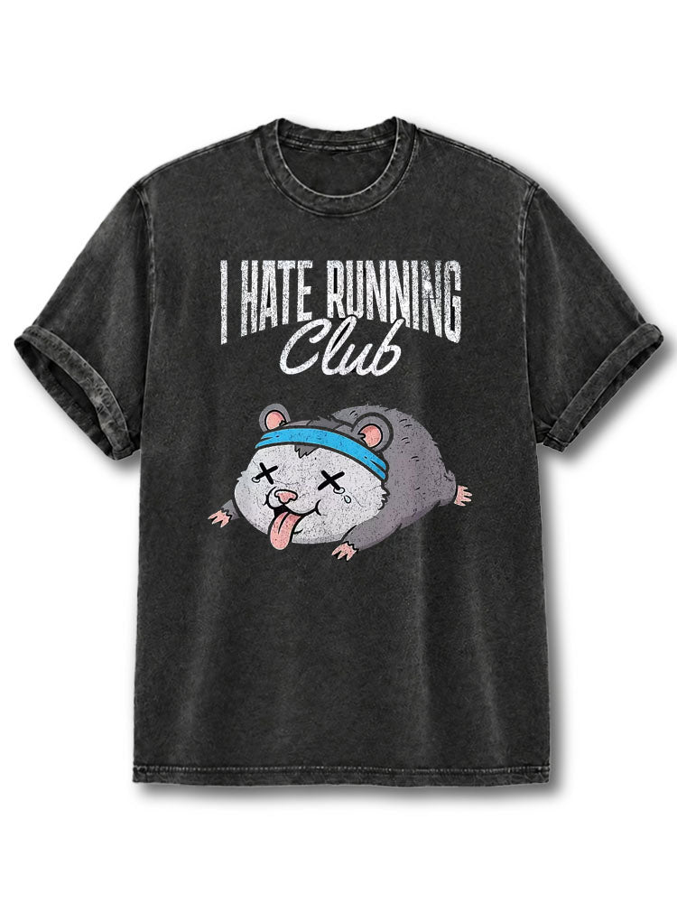 I Hate Running Club Washed T-Shirt