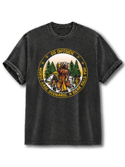 Worst Case Scenario a Bear Kills You Washed T-Shirt