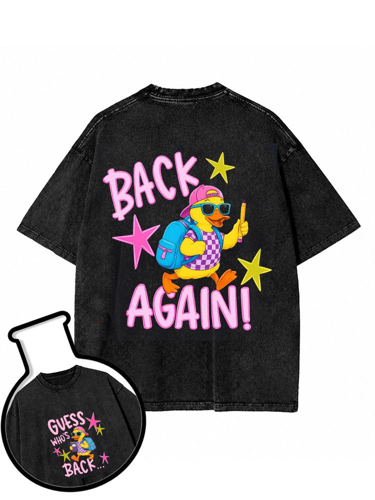 GUESS WHO’S BACK Washed T-Shirt