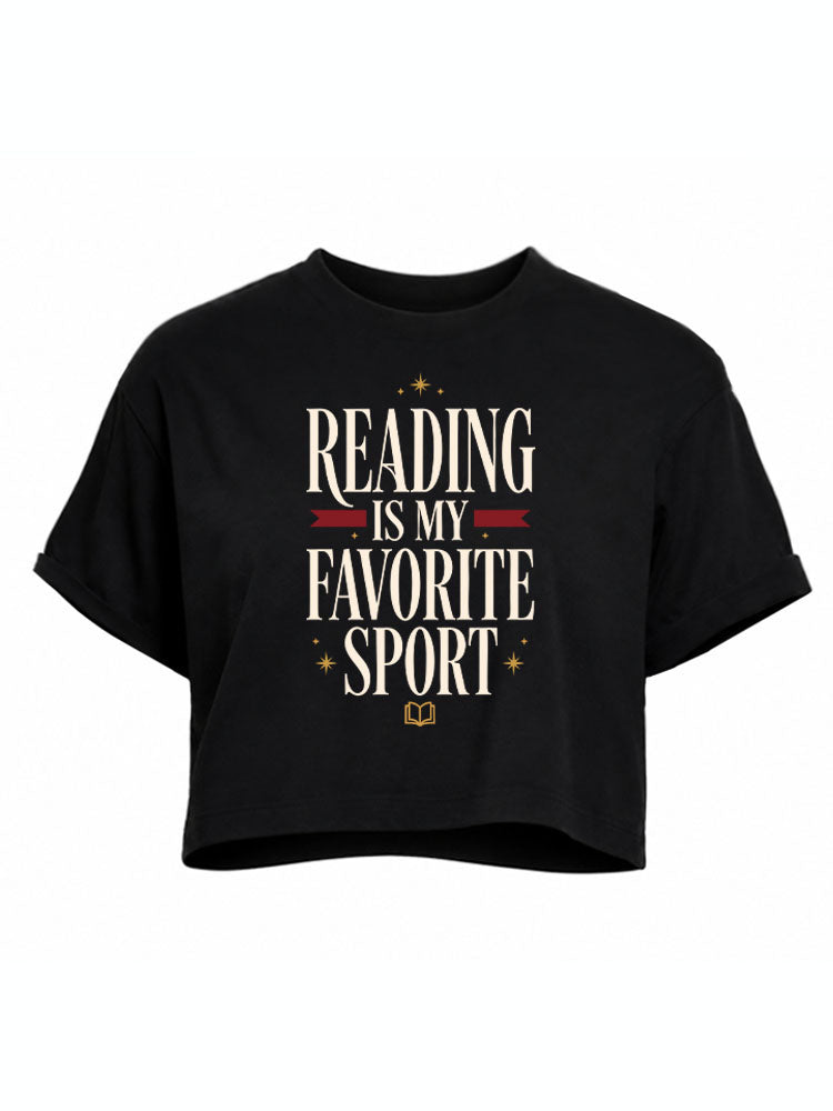 Reading Is My Favorite Sport Crop Tops