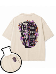 HAVING A MENTAL BAKE DOWN Washed T-Shirt
