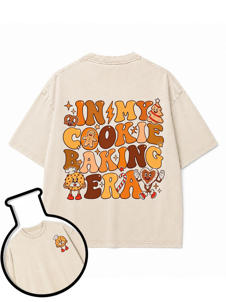 IN MY COOKIE BAKING ERA Washed T-Shirt