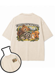 THREE OFF THE TRAIL Washed T-Shirt